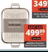 Quisimo Stainless Steel Double Roaster-Each