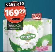 Twinsaver Twin Ply Toilet Rolls Value Pack-24 Per Pack