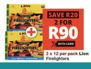 Lion Firelighters-2 x 12 Per Pack