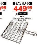 LK's Stainless Steel Big Box Braai Grid-Each