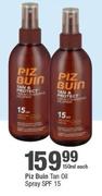 Piz Buin Tan Oil Spray SPF 15-150ml Each