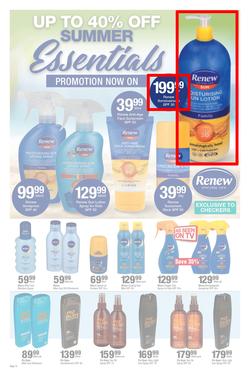 Checkers : Personal Care Promotion (24 Sep - 10 Oct 2018), page 1