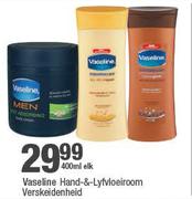 Vaseline Hand & lyfvloei room Verskeidenheid-400ml Elk