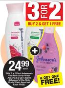 Johnson's Vita Rich Body Wash Assorted-2 x 250ml Free Johnson's Vita Rich Body Wash Assorted-250ml