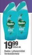 Radox lyfwas middel Verskeidenheid-250ml Elk