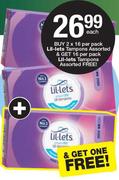 Lil-Lets Tampons-2x16 Per Pack Each