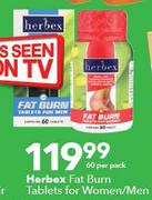 Herbex Fat Burn Tablets For Women/Men-60 Per Pack