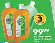 Dettol Antiseptic Liquid-3x750ml
