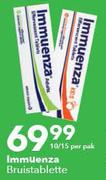 Immuenza Bruis tablette-10/15 Per Pak
