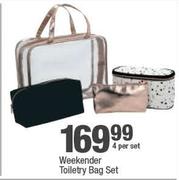 Weekender Toiletry Bag Set-4 Per Set
