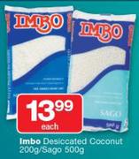 Imbo Desiccated Coconut 200g/Sago 500g-Each