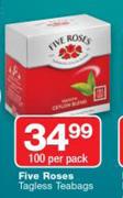 Five Roses Tagless Teabags-100 Per Pack