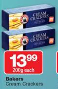 Bakers Cream Crackers-200g Each