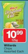 Willards Chips Assorted-125g Each