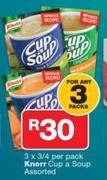 Knorr Cup A Soup Assorted-3 x 3/4 Per Pack