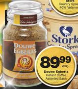 Douwe Egberts Instant Coffee-200g Each