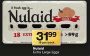 Nulaid Extra Large Eggs 18-Per Pack