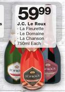 J.C. Le Roux La Fleurette/Le Domaine/La Chanson-750ml Each