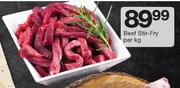 Beef Stir Fry-Per kg
