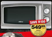 Ottimo 700W Silver Manual Microwave Oven 17Ltr-Each