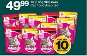 Whiskas Cat Food Assorted-10 x 85g