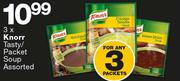 Knorr Tasty/Packet Soup Assorted-For 3