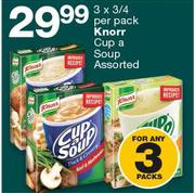 Knorr Cup A Soup Assorted-3 x 3/4 Per Pack