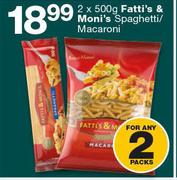 Fatti's & Moni's Spaghetti/Macaroni-2 x 500g