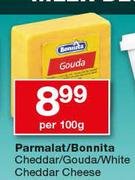 Parmalat/Bonnita Cheddar/Gouda/White Cheddar Cheese-Per 100g