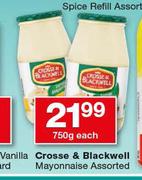 Crosse & Blackwell Mayonnaise Assorted-750g Each