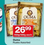 Ouma Rusks Assorted-450g/500g Each