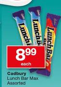 Cadbury Lunch Bar Max Assorted-Each