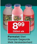 Parmalat Steri Stumpie gegeurde Melk verskeidenheid-350ml Elk