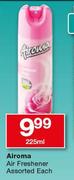 Airoma Air Freshener Assorted-225ml Each