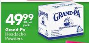 Grand-Pa Headache Powders-38 Per Pack