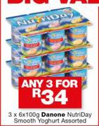 Danone NutriDay Smooth Yoghurt-Any 3 x 6x100g