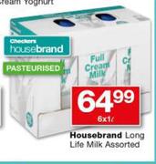 Housebrand Long Life Milk-6x1Ltr