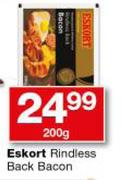 Eskort Rindless Back Bacon-200g