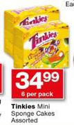 Tinkies Mini Sponge Cakes-6 Per Pack
