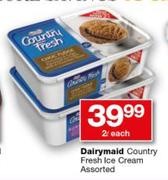 Dairymaid Country Fresh Ice Cream-2Ltr Each