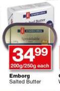 Emborg Salted Butter-200g/250g Each