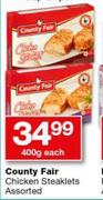 Country Fair Chicken Steaklets-400g Each