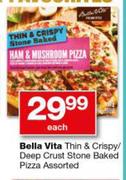 Bella Vita Thin & Crispy/ Deep Crust Stone Baked Pizza-Each