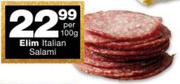 Elim Italian Salami-Per 100g