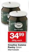 Creative Cuisine Pantry Onion Marmalade-280g Each