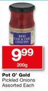 Pot O' Gold Pickled Onions-200g Each