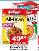 Kellogg's All Bran Flakes/ Corn Flakes-1kg/1.2kg Each