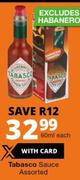 Tabasco Sauce-60ml Each
