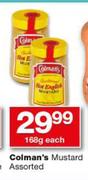 Colman's Mustard-168g Each
