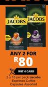 Jacobs Espresso Coffee Capsules-2x10 Per Pack